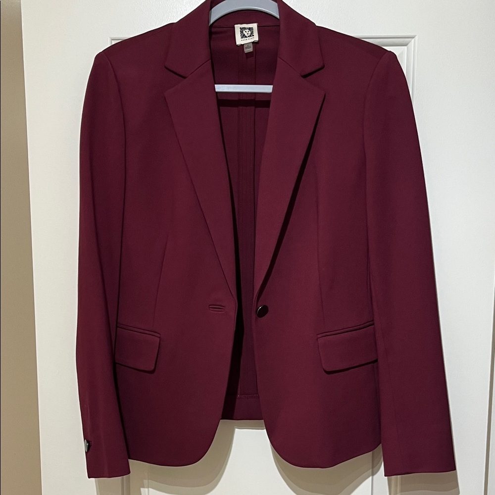 Anne Klein Deep Red Blazer